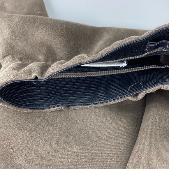 BCBGMAXAZRIA Brown Mason Faux Suede Dark Fatigue Pull On Legging Pants‎ Size XS - Picture 10 of 11